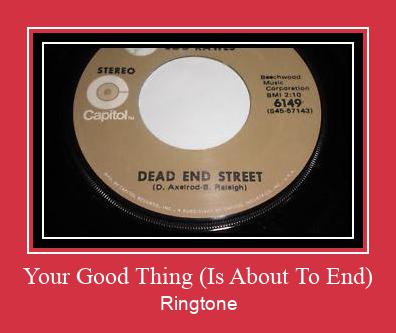 Your Good Thing (Is About To End) ดาวน์โหลดริงโทนฟรี
