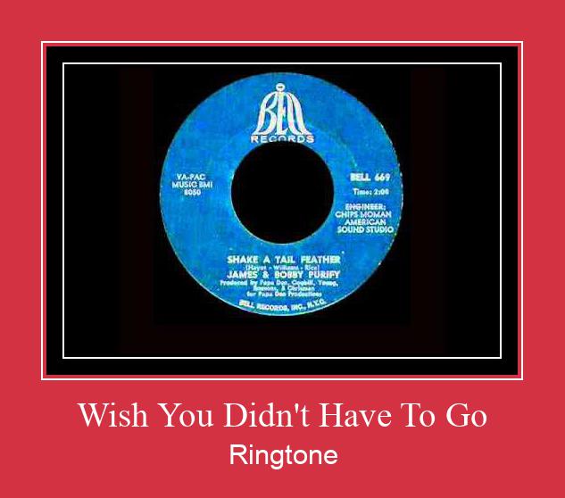 Wish You Didn't Have To Go Ringtone تنزيل مجاني
