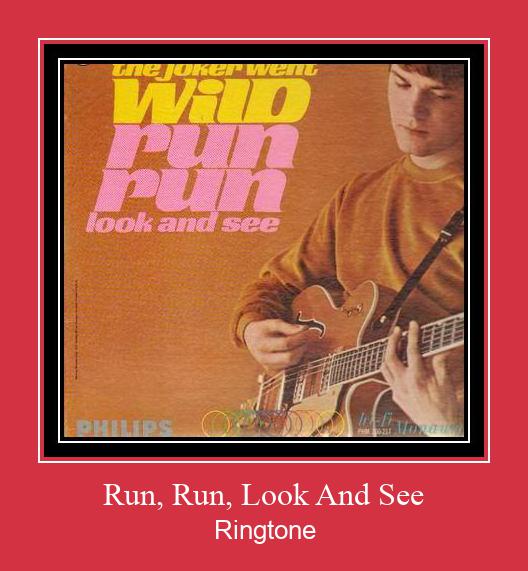Run, Run, Look And See Zil sesi indir ücretsiz