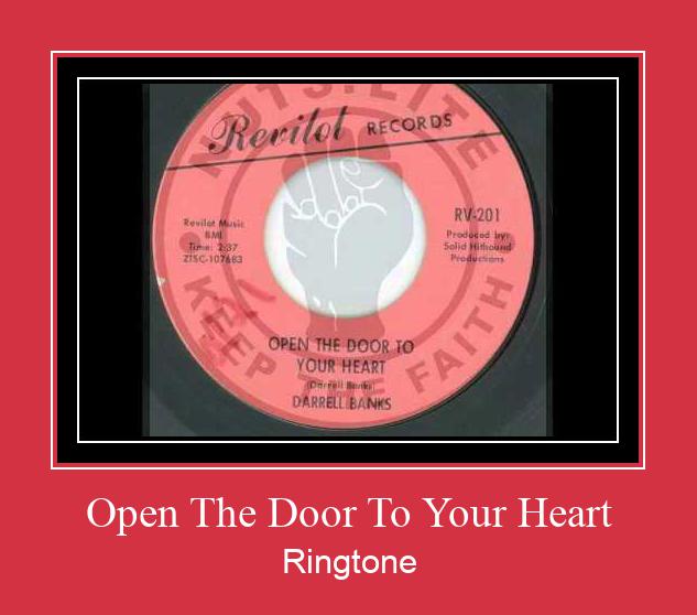 Open The Door To Your Heart Ringtone Muat turun percuma.
