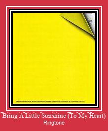 Bring A Little Sunshine (To My Heart) 着信音を無料でダウンロード