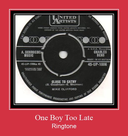 One Boy Too Late Ringtone allalaadimine tasuta