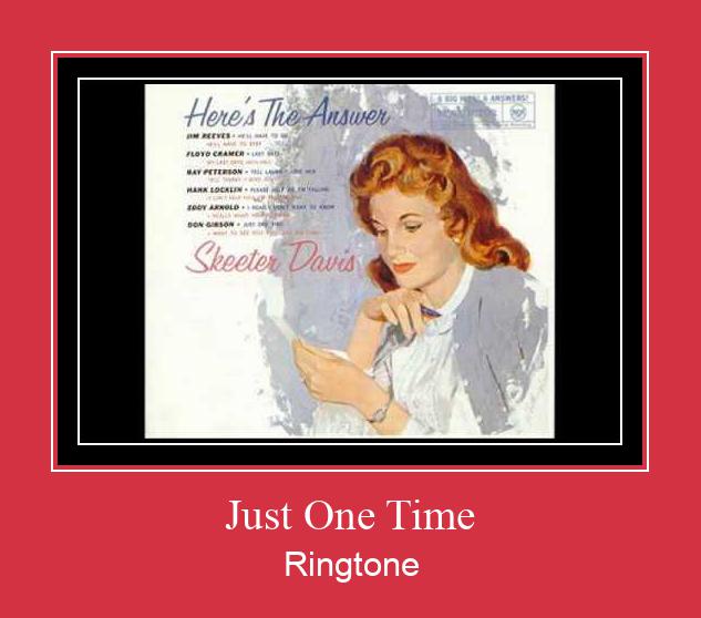 Just One Time Ringtone Muat turun percuma.