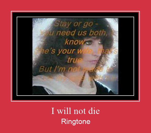 I Will Not Die 벨소리 다운로드 무료