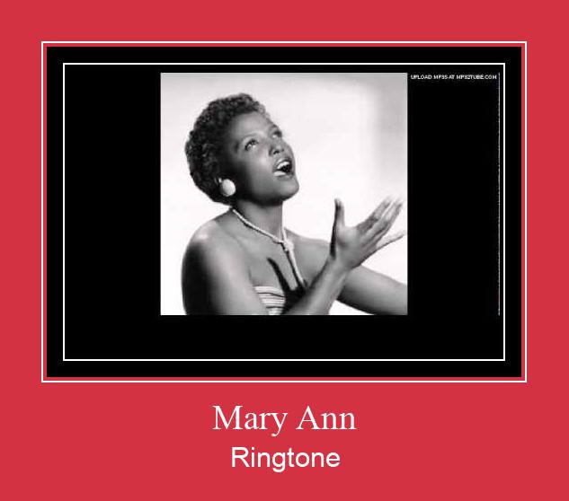 Mary Ann Ringtone Download Besplatno