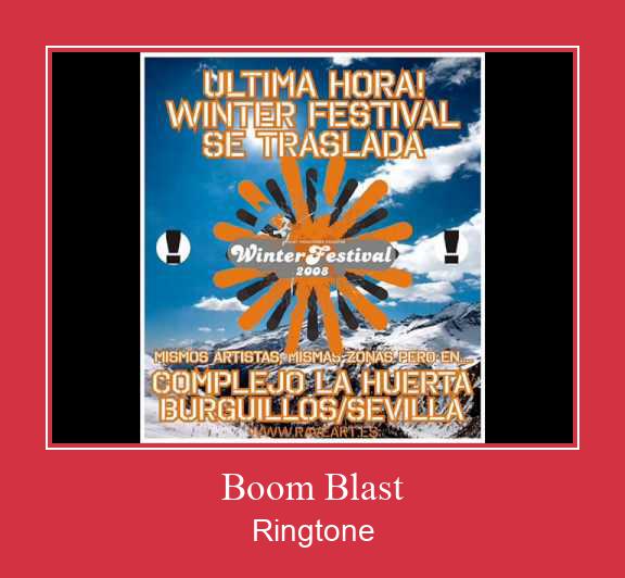 Boom Blast Ringtone تنزيل مجاني