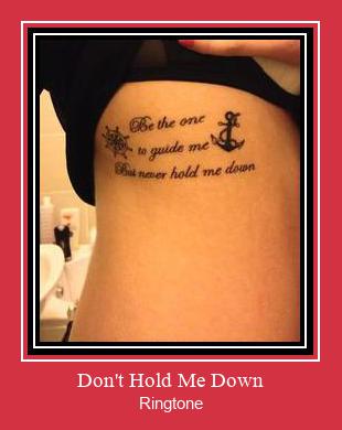 Don't Hold Me Down ரிங்டோன் பதிவிறக்க இலவச
