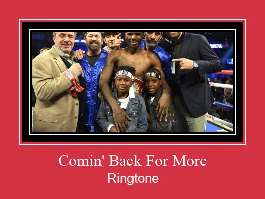 Comin' Back For More Ringetone Download GRATIS.