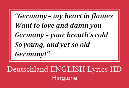 Deutschland ENGLISH Lyrics HD Nada Dering Unduh gratis