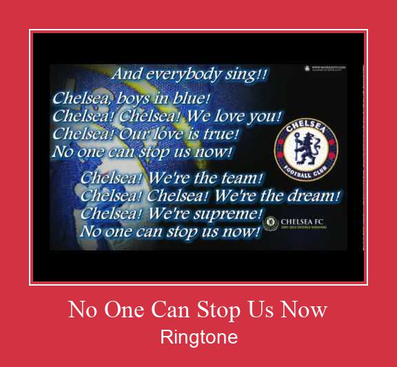 No One Can Stop Us Now Рингтоне Бесплатно бесплатно