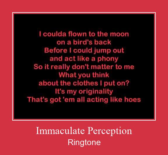 Immaculate Perception Ringtone Download Proste.