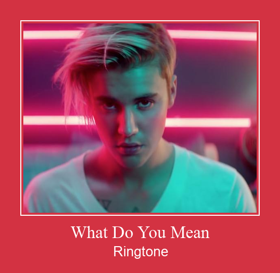 What Do You Mean Ringtone allalaadimine tasuta