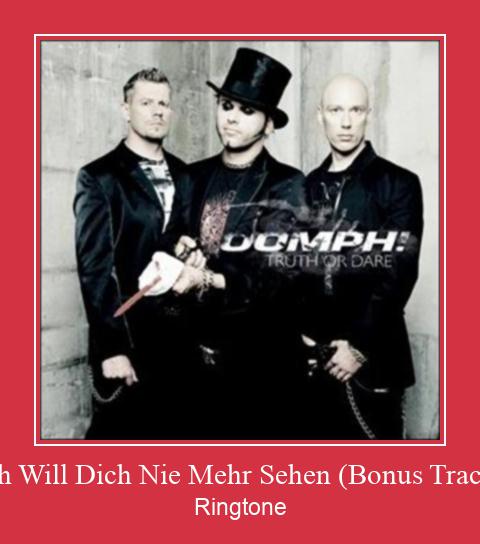 Ich Will Dich Nie Mehr Sehen (Bonus Track) Ringtone Завантажити безкоштовно