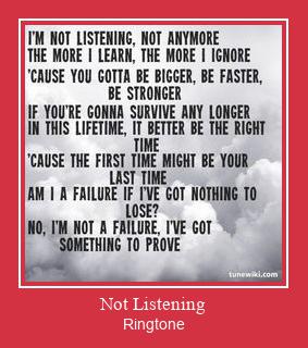 Not Listening Ringtone Ladda ner gratis