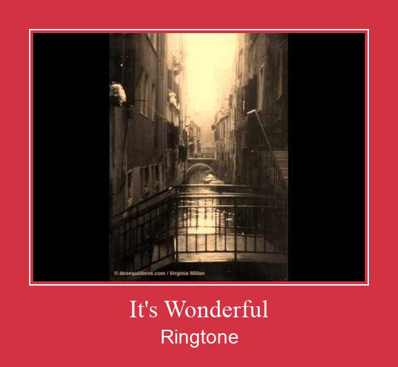 It's Wonderful 벨소리 다운로드 무료