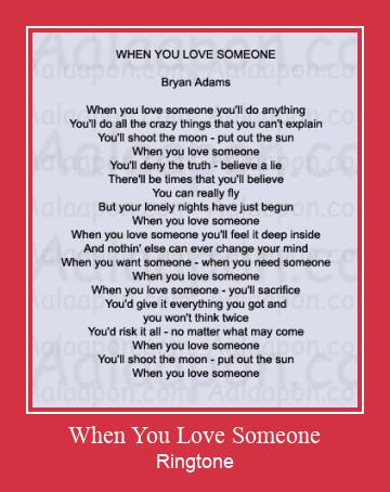 When You Love Someone Zvonenie Download Free