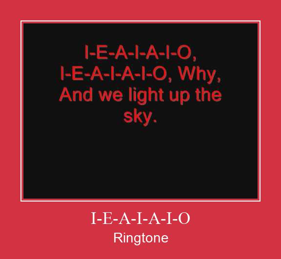 I-E-A-I-A-I-O Ringtone Download Free