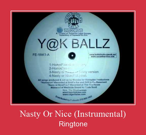 Nasty Or Nice (Instrumental) Ringtone Download Free